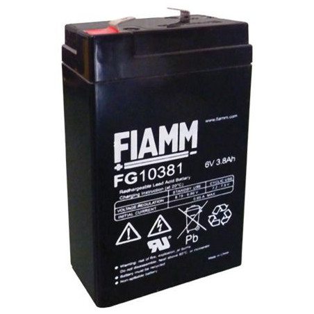 FG10381 6V battery 3,8Ah