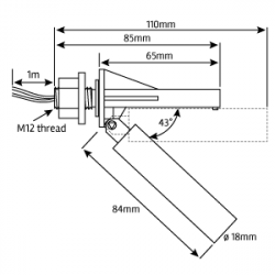 Serien-Level-Sensor 30 horizontal 230V