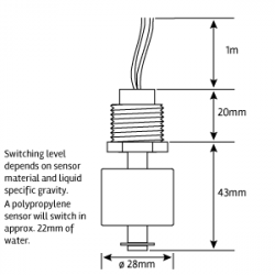 50-vertical series level sensor