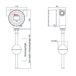 LVCSI level transducer with display