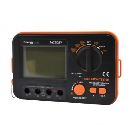 VC60B + Insulation resistance meter 250/500 / 1000V 2Gohm EnergyLab