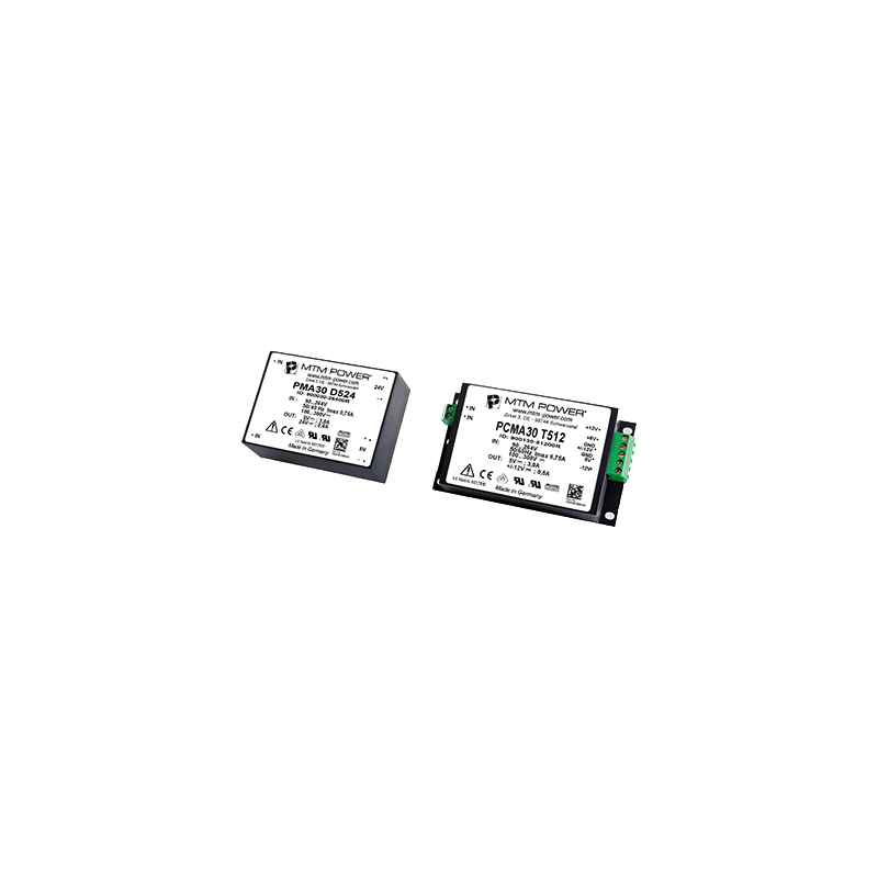 AC / DC power supplies PMA/PCMA 30 W