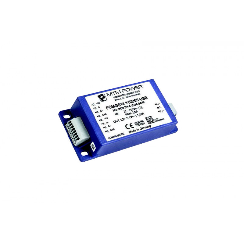 Przetwornice DC/DC PCMGS14-USB 10 W