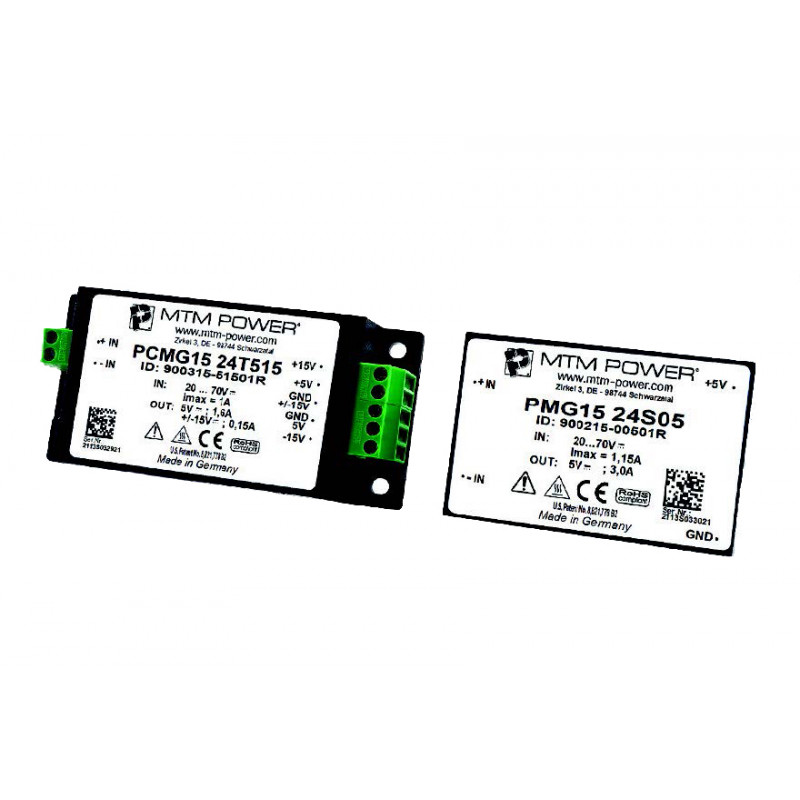 Convertoare DC / DC PMG/PCMG 15 W