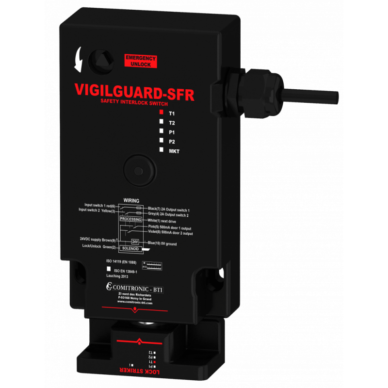Elektromagnetischer Schalter mit Vigilguard SFR P1 Lock