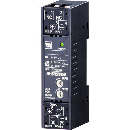 M5MS - signal converter with resistive input.