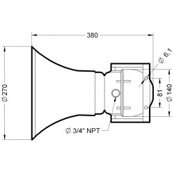 Eth20MD1224DA Sonpateur sonore EX