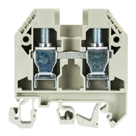 Disconnectable connectors for the neutral conductor for installation switchboards, with the foot U