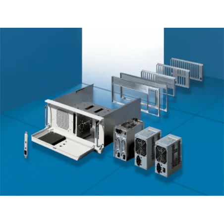 3659400 ModularStystem W / ATX Economy Vario with entrance doors, 4U, tin