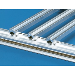 3684666 Guide rails, aluminum, pcb depth 1000 mm, without a final piece