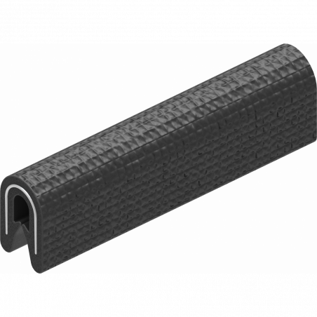 Self-locking edge protection, PVC 70 ± 5 shore a black 1010-03