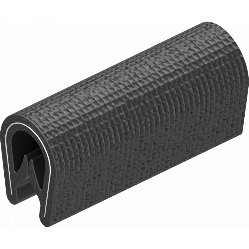 Protecția marginilor de blocare, PVC 70 ± 5 țărmul negru 1010-01.