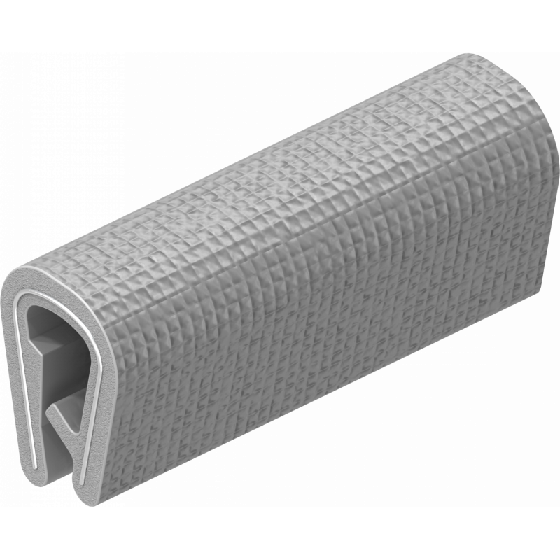 Self-locking edge protection, PVC 70 ± 5 shore and light gray 1010-05