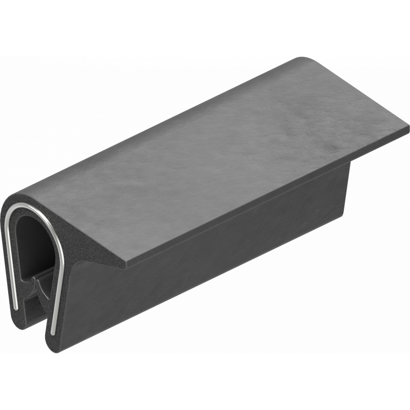Self-locking edge protection, PVC 70 ± 5 shore a anthracite 1010-09
