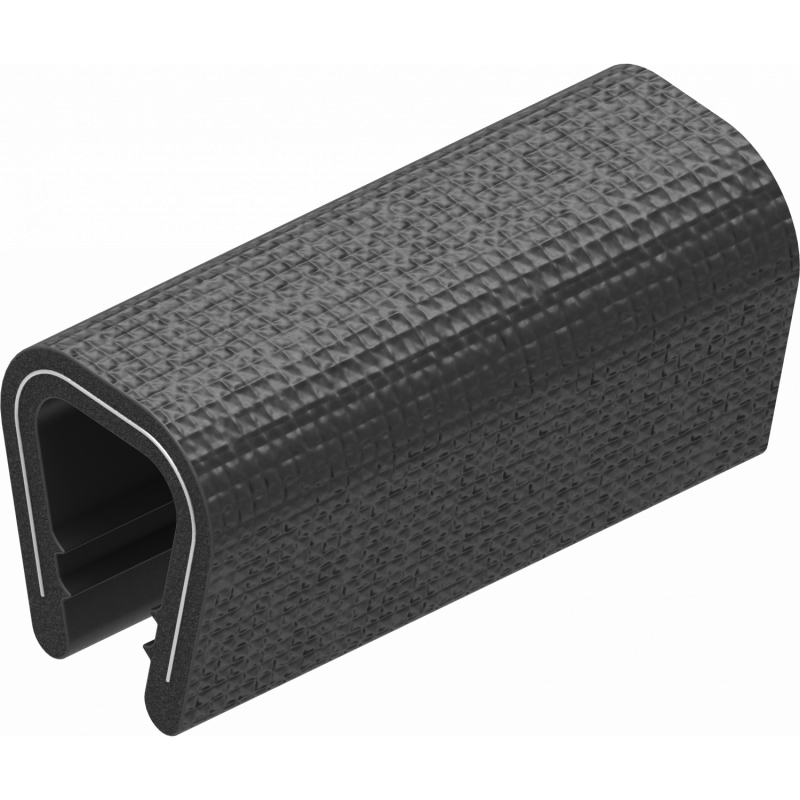 Self-locking edge protection, PVC 70 ± 5 shore a black 1010-06
