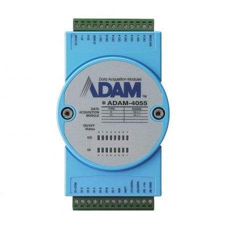 ADAM-4055, 16-CH. Aislado di / al módulo con LED y Modbus