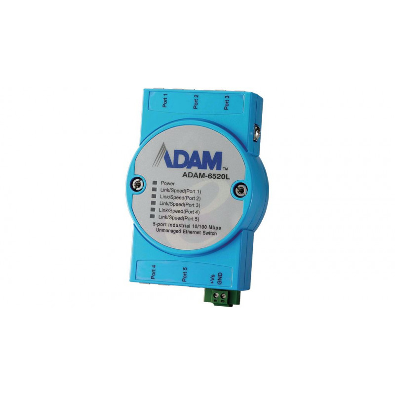 ADAM-6520L, 5 puertos 10/100 MB / s interruptor no administrado