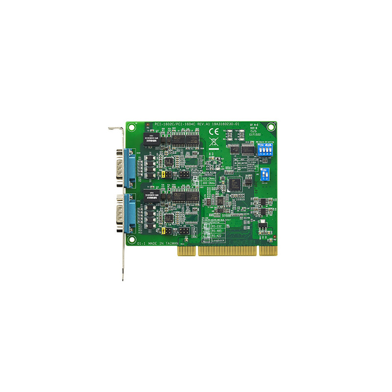 PCI-1602, 2 Port RS232 / 422/485 Karta PCI z izolacją