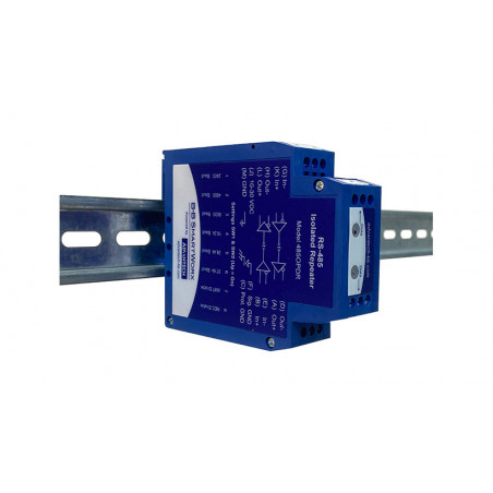 BB-485PDR, Circuit Module, RS-422/485 on white Extension Cable, DIN rail