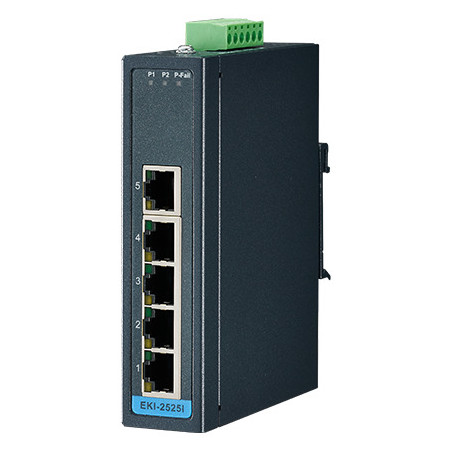 EKI-2525I-BE, 5-PORT 10/100 MB / s Comutator FE neangajat (WIGEKEMP)