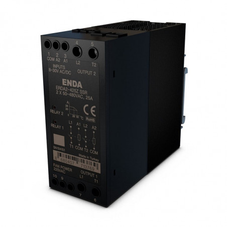 One phase AC semiconductor relays for DIN bus - ERDA I ERAA series