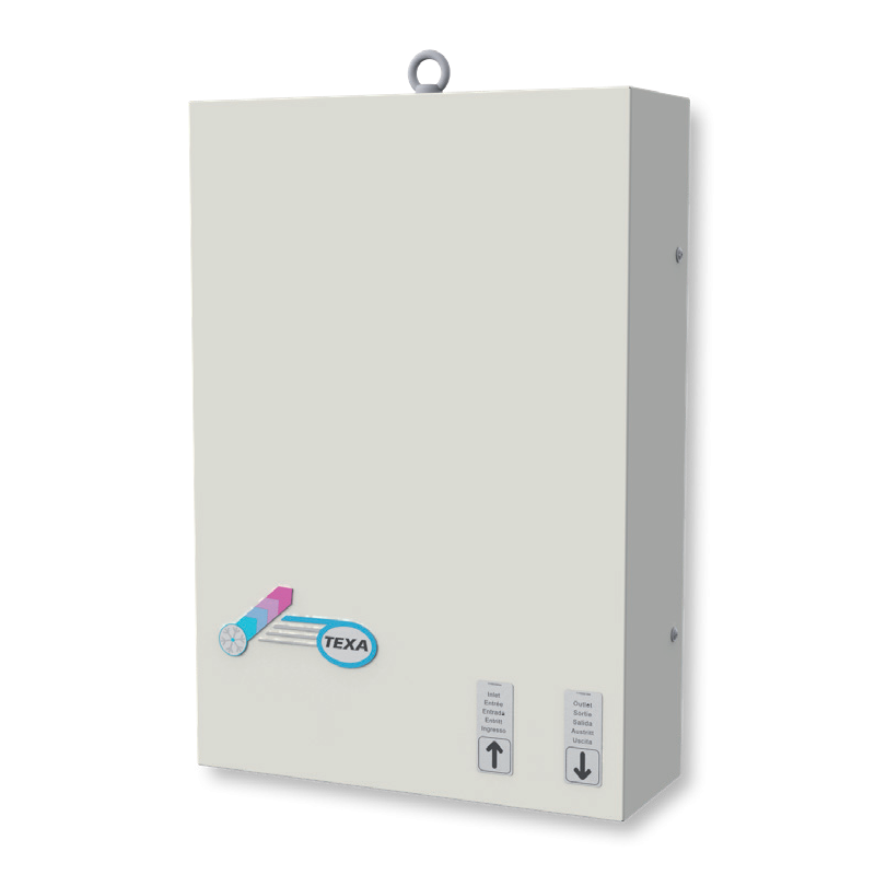 "Blu10BXub" oro vandens šilumokaitės durų ar sienų montavimui