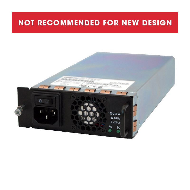 FNP600-48G AC-DC power supply on the front