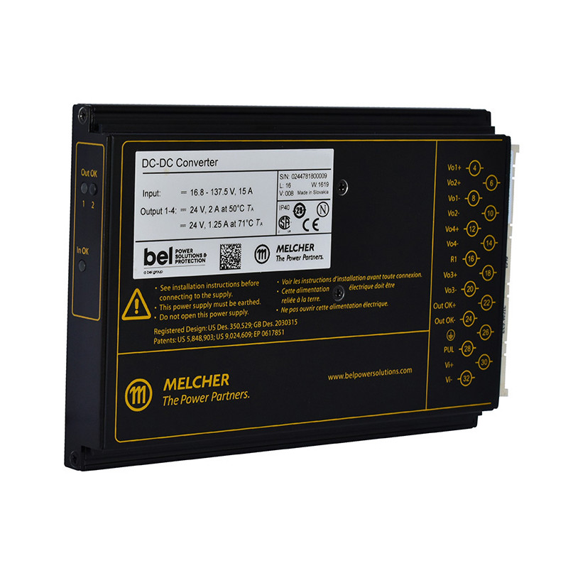 PET2000-NAS446 AC-DC power supply on the front