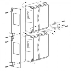 TET2000-12-086RA AC-DC источник питания на передней панели