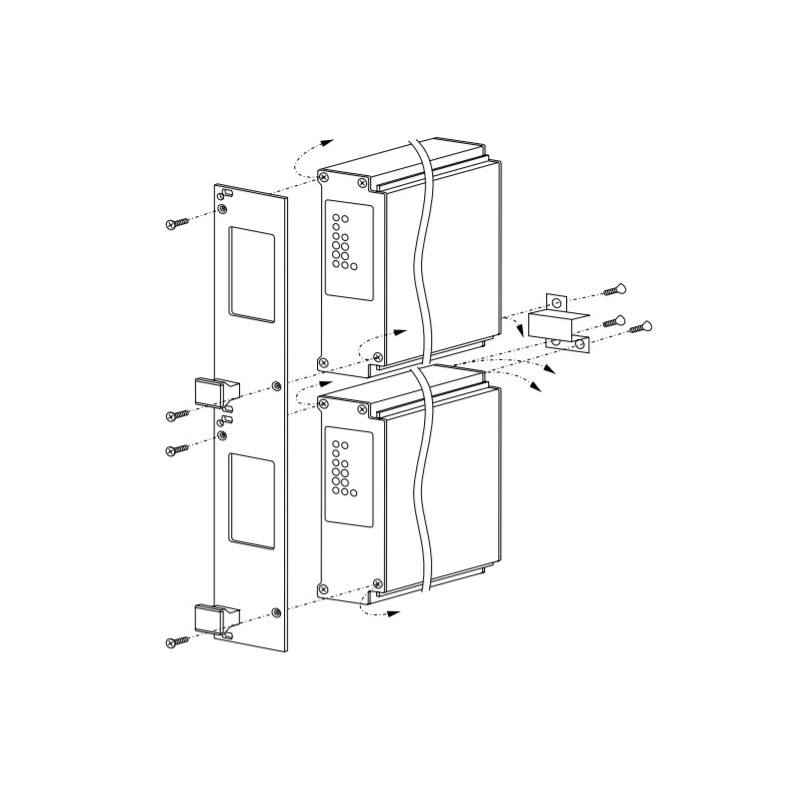 TET2500-12-086RA AC-DC источник питания на передней панели