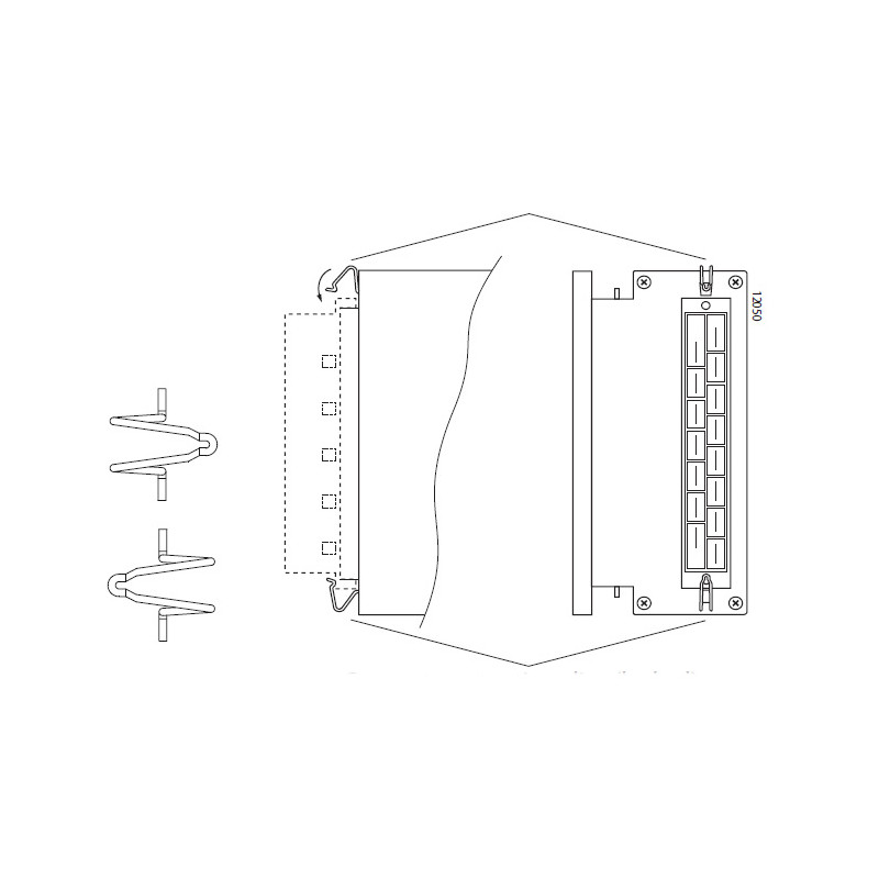 Conectori de sex feminin HZZ00301-G pentru RCM150 cu opțiunea K