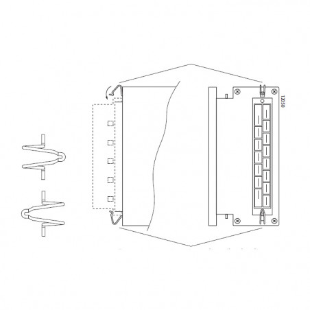 HZZ00301-G женски конектори за RCM150 с опция k