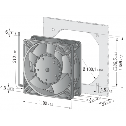 3312 NH Axial Fan