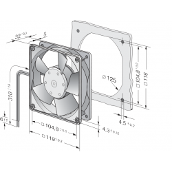 4312 mt axiální ventilátor