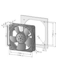 4312 NH3 Axial Fan