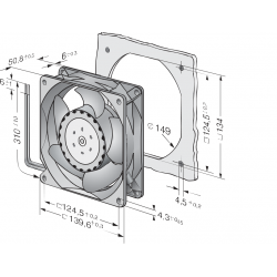 5314 / 2HP axial fan