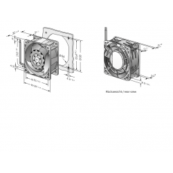 614 J / 2HHP axial fan