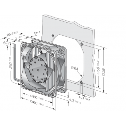 632 Ventilator axial