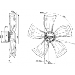 A3G800-AO81-35 Axiální ventilátor