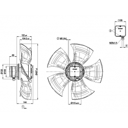 A4D500-AM03-35 Wentylator osiowy