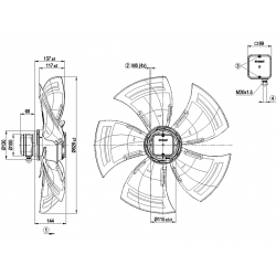 A6D630-AN01-35 Wentylator osiowy