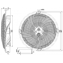 S1G300-CA19-02 ašinis ventiliatorius