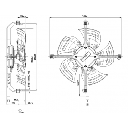 S1G305-DA02-07 ašinis ventiliatorius