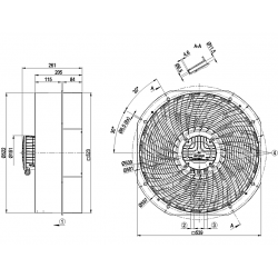 W3G450-ZO07-H1 Axiální ventilátor