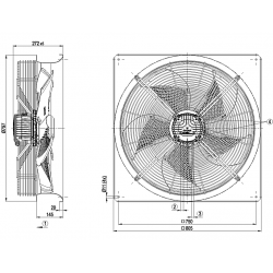 W3G630-NR63-01 Axiální ventilátor