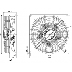 W3G710-NU31-03 Axial fan