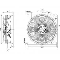 W3G800-KS39-03 Axiální ventilátor