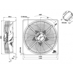 Ventilatorul axial W3G800-KS39-D1