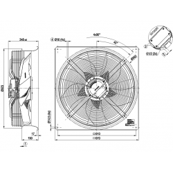 W3G800-KU21-D1 Axiální ventilátor