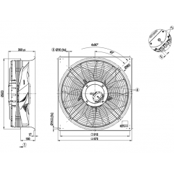 W3G800-LU21-03 Axiální ventilátor